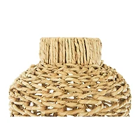 Hello Honey® 30" Handwoven Water Hyacinth & Rattan Floor Vase