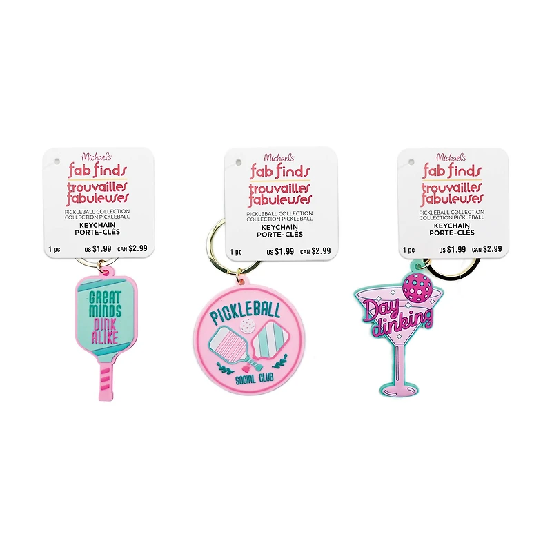 Assorted Pickleball Keychain, 1pc. by Fab Finds