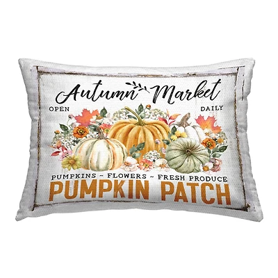 Stupell Industries Rustic Autumn Market Outdoor Printed Pillow