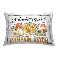 Stupell Industries Rustic Autumn Market Outdoor Printed Pillow