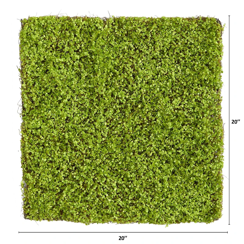20" Duckweed Artificial Wall Mat