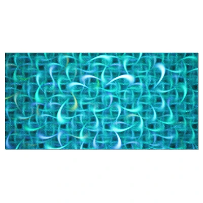 Designart - Turquoise Watercolor Fractal Pattern