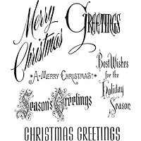 Stampers Anonymous Tim Holtz® Christmastime Stamps
