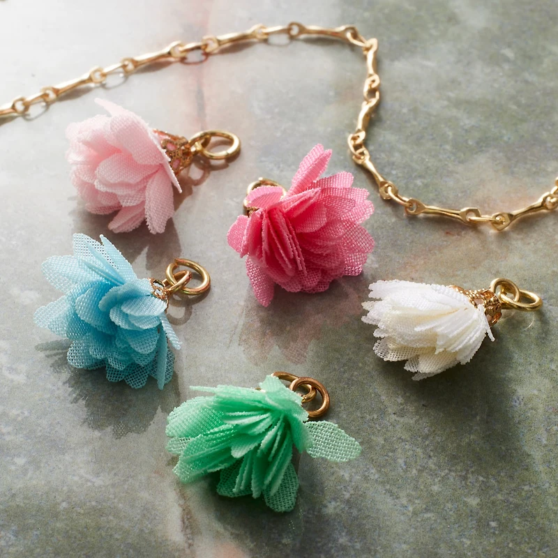 Mixed Petal Tassel Charm Set by Bead Landing™