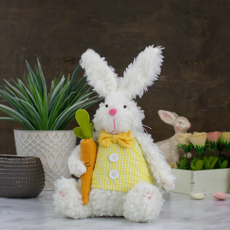 14" Easter Bunny & Carrot Spring Plush