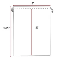 Personality Case™ 19" x 26" Cotton Natural Santa Drawstring Bag