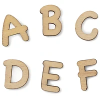 3/4" Wood Marker Letters, 54ct. by Make Market®