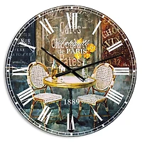 Designart 'French Cafe Traditional Wall Clock