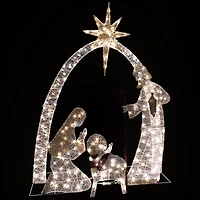 7ft. LED Lighted Holy Family Nativity Scene Outdoor Christmas Decoration