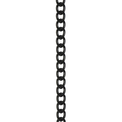 9mm Black Curb Chain Spool, 3yd. by Bead Landing™