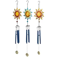 2.5ft. Shining Suns Outdoor Garden Windchimes, 3ct.