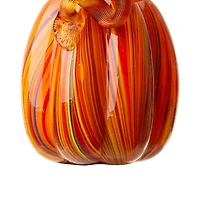 Glitzhome® Multi Striped Glass Pumpkin & Gourd Set