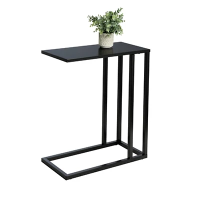 Honey Can Do 24" Black C End Table