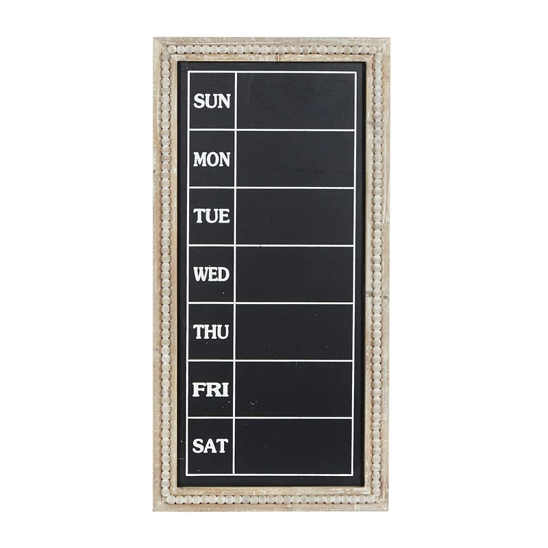 Brown Wood Farmhouse Wall Chalkboard, 32" x 16" x 2"