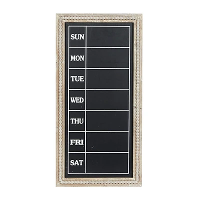 Brown Wood Farmhouse Wall Chalkboard, 32" x 16" x 2"