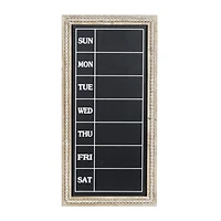 Brown Wood Farmhouse Wall Chalkboard, 32" x 16" x 2"