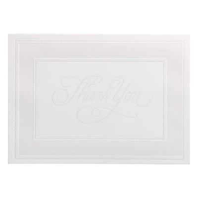 JAM Paper Pearl Border Thank You Cards & Envelopes, 25ct.