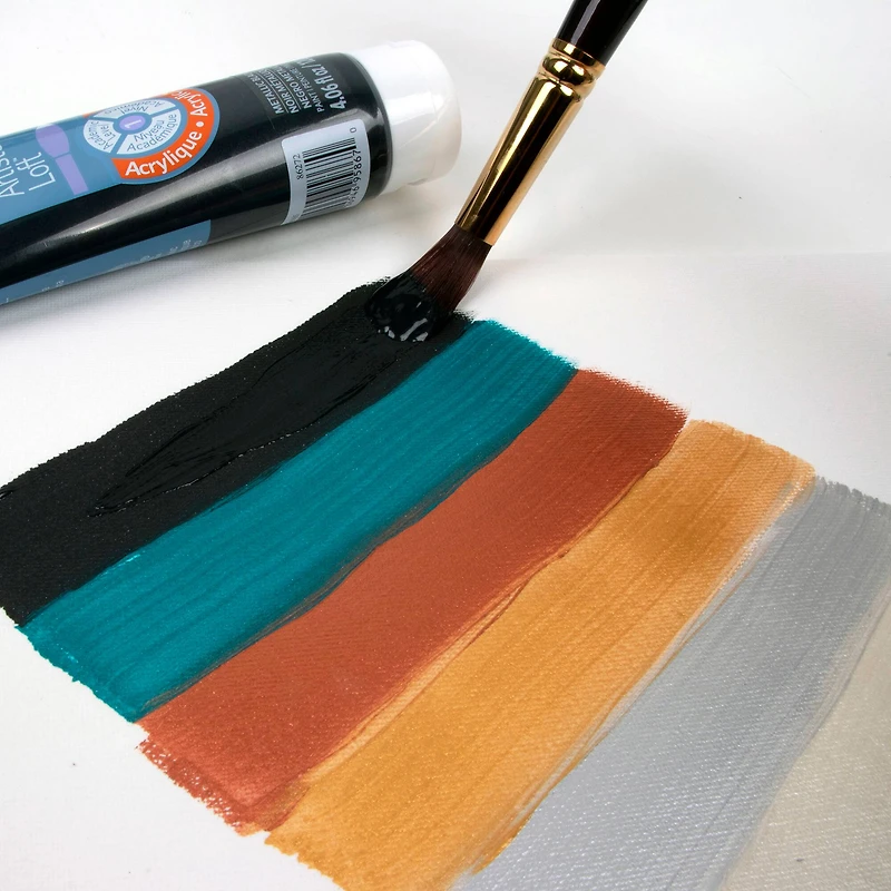 12 Packs: 6 ct. (72 total) Metallic Acrylic Paint Set by Artist's Loft™