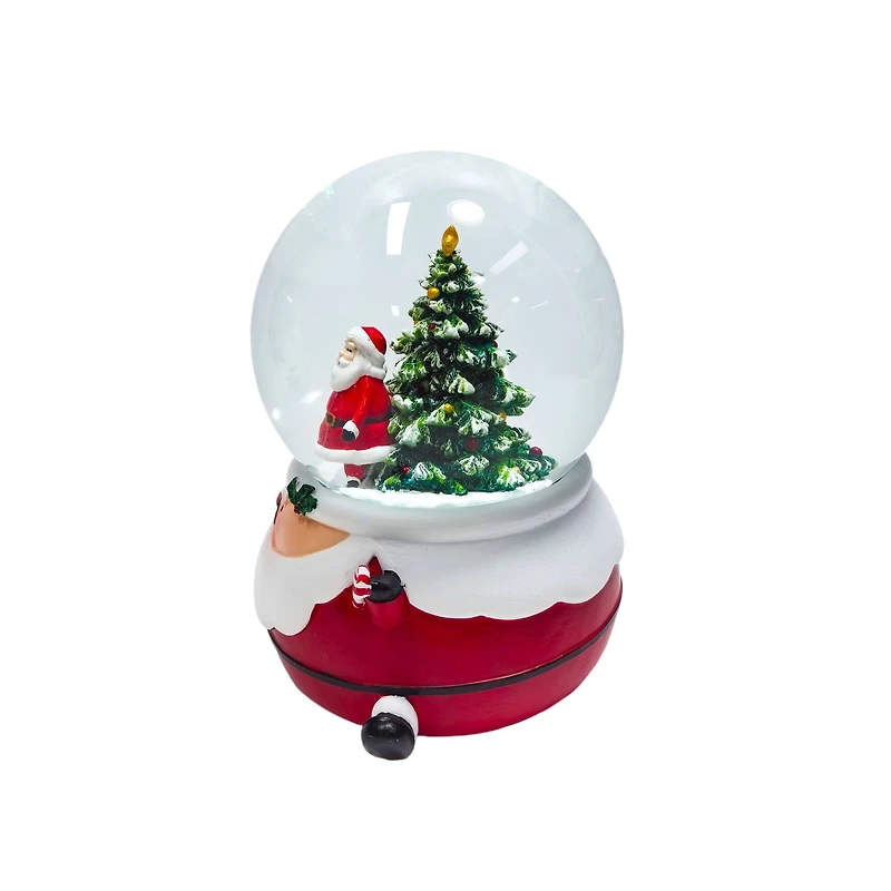 5.75" Santa with Christmas Tree Water Globe by Ashland®