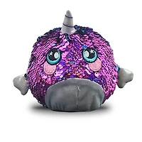 Beverly Hills Teddy Bear Squeezamals Shelby Sparkle Narwhal Stuffed Animal