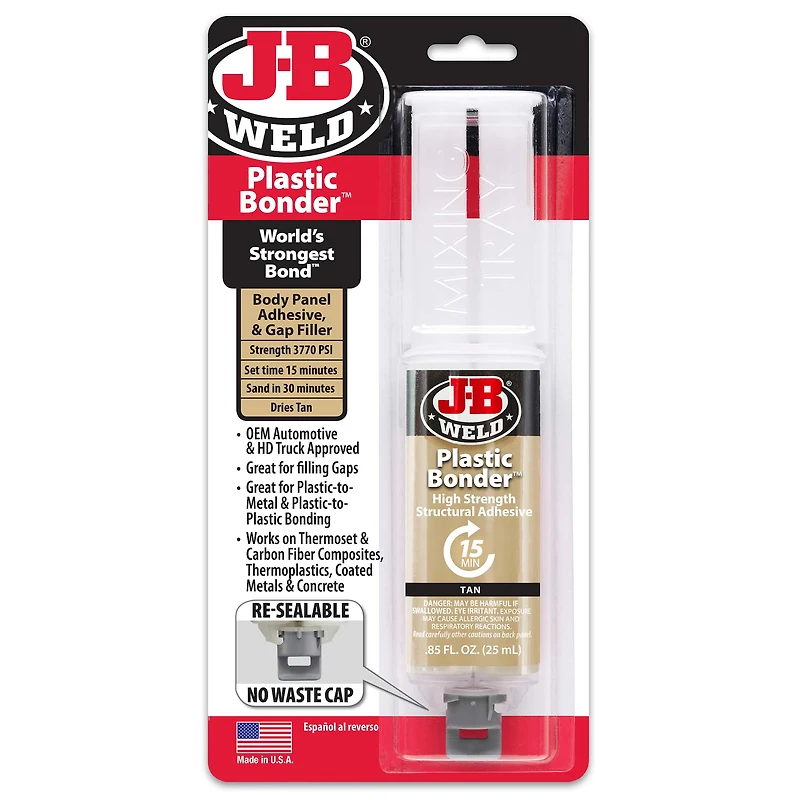 J-B Weld® Plastic Bonder™ Syringe