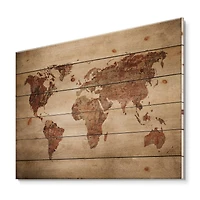 Designart - Ancient Map of The World VII