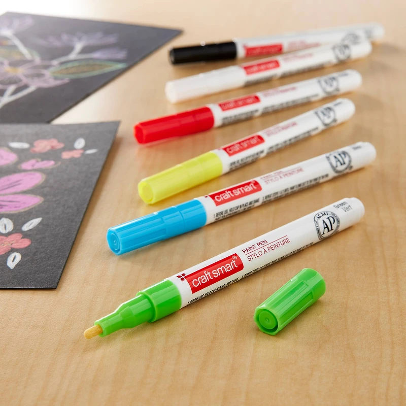 12 Packs: 6 ct. (72 total) Basic Medium Line Paint Pen Set by Craft Smart®