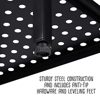 Honey Can Do Reversible Black Bathroom Storage Space Saver