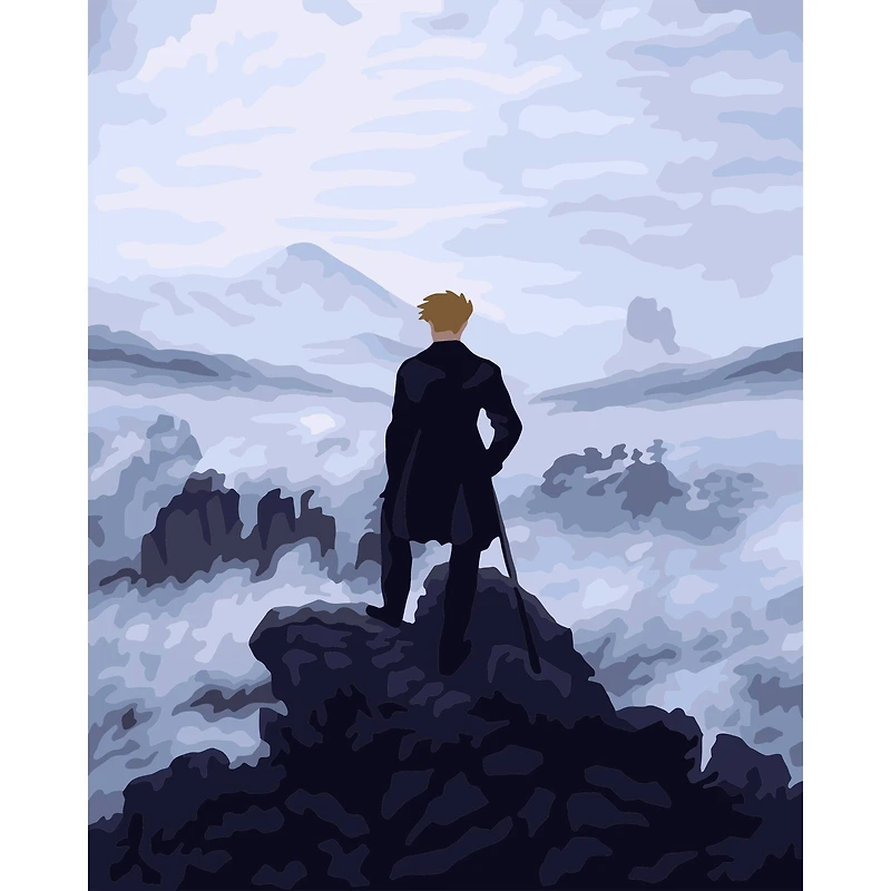 8" x 10" Wanderer Paint-by-Number Kit with Wood Display Hanger by Artist's Loft®