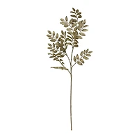 33" Champagne Glitter Leaves Stem by Ashland®