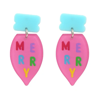 Pink Bulb Earrings by Celebrate It™