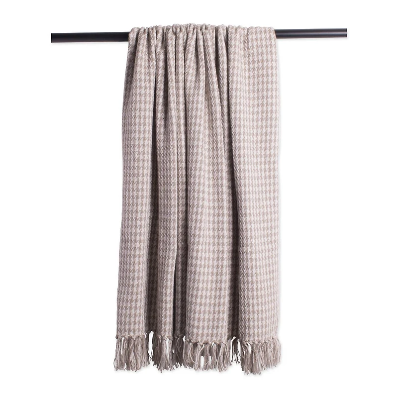 DII® Stone Houndstooth Throw