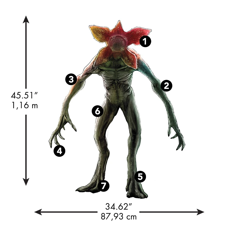 RoomMates Netflix Stranger Things Demogorgon Peel & Stick Giant Wall Decals