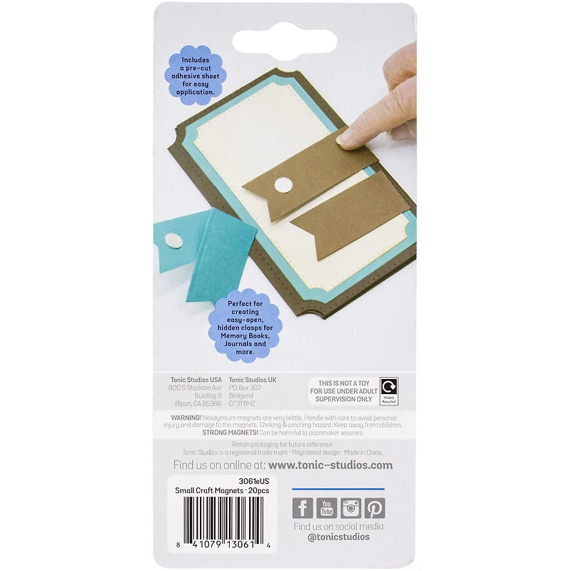 Tonic Studios® 20ct. Small Craft Magnets, 10mm