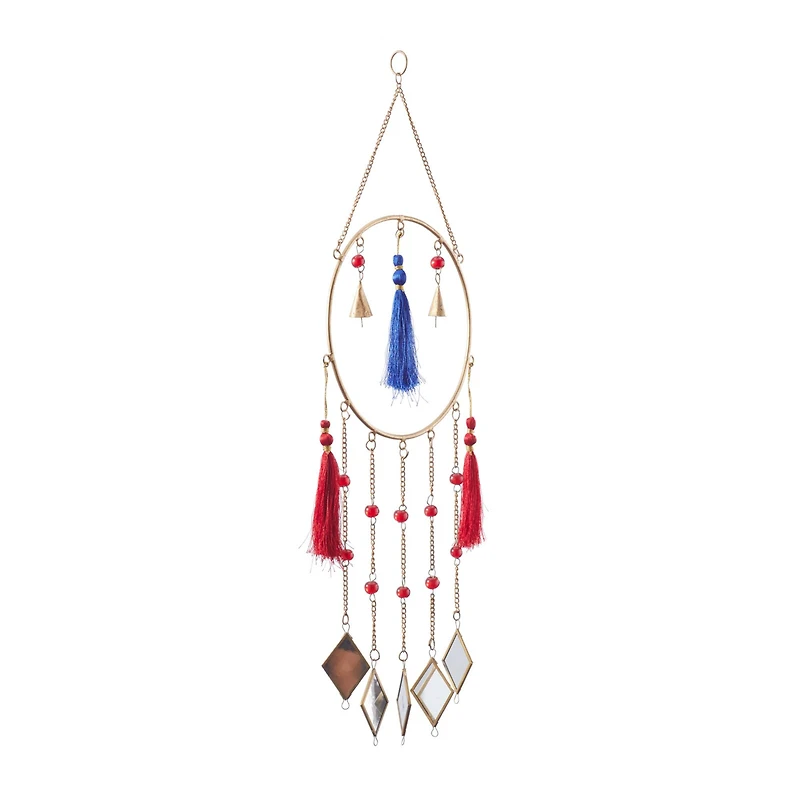 Multi Metal Contemporary Windchime, 31" x 12" x 2"