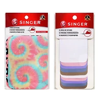 SINGER® Decorative Print & Pastel DIY Iron-On Fabric Patch Kit with 1 Bonus Stencils