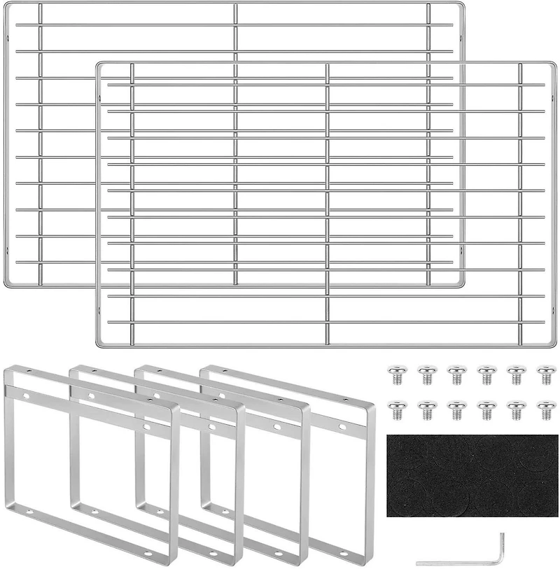 NEX™ Silver Kitchen Cabinet Shelf Organizer, 2ct.
