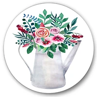 Designart - Bouquets of Flowers In Rustic Flowering Pot