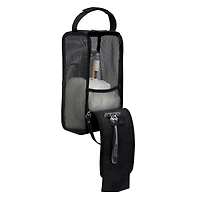 Simplify Black Hanging Mesh Toiletry Bag