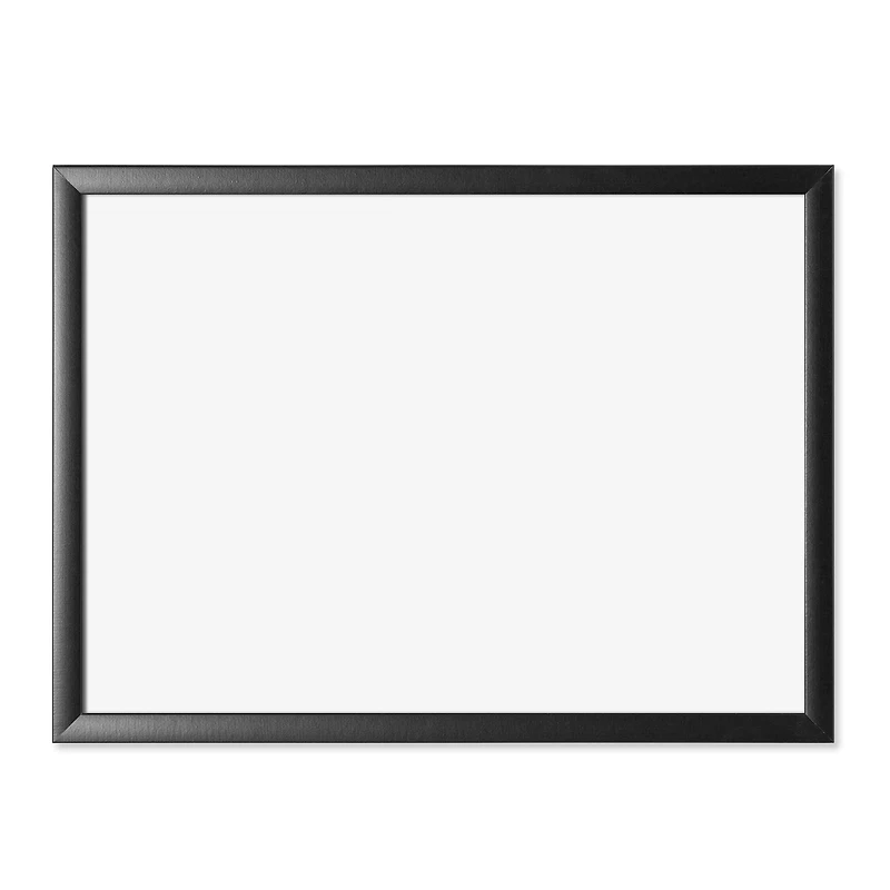 U Brands Black MDF 24" x 18" Framed Magnetic Dry Erase Board