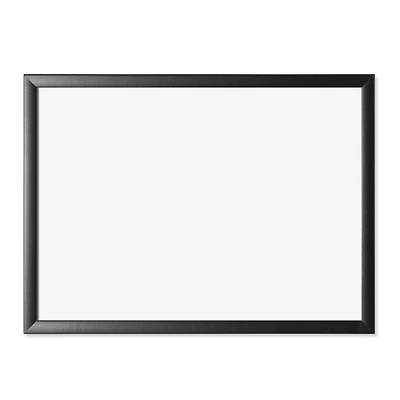 U Brands Black MDF 24" x 18" Framed Magnetic Dry Erase Board