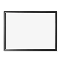 U Brands Black MDF 24" x 18" Framed Magnetic Dry Erase Board