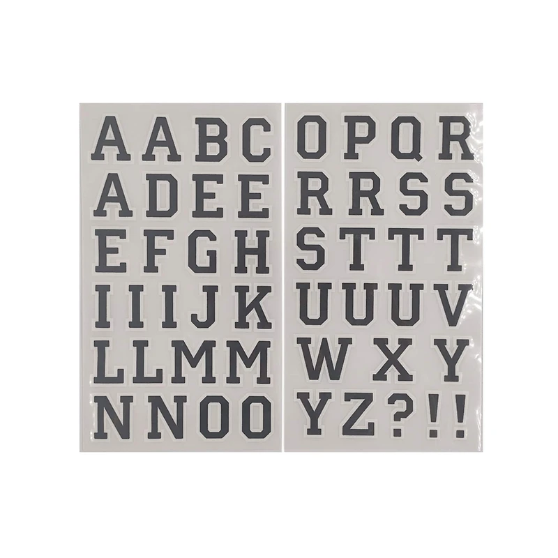 1.5" Iron-On Athletic Letters by Make Market