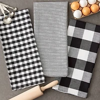 DII® Black & White Dishtowel Set