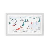 Framed Winter Scene Wall Art