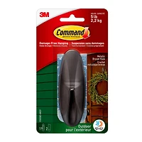 3M Command™ Outdoor Designer Hook with Foam Strips