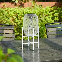Glitzhome® 14" Metal Mesh Solar Powered Lantern with Stand