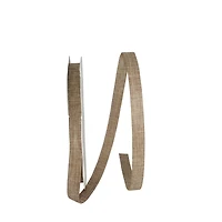 JAM Paper 5/8" x 100yd. Supreme Linen Natural Ribbon
