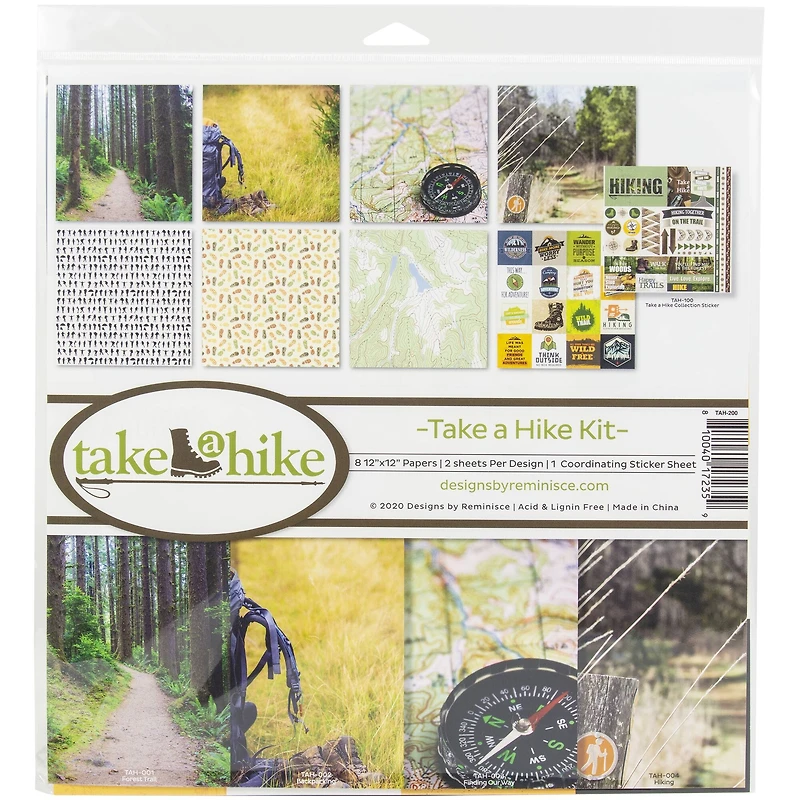 Reminisce Collection Kit 12"X12"-Take A Hike