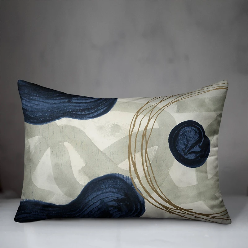Chic Urban Abstract II 14" x 20" Throw Pillow